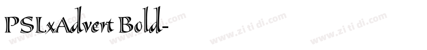 PSLxAdvert Bold字体转换